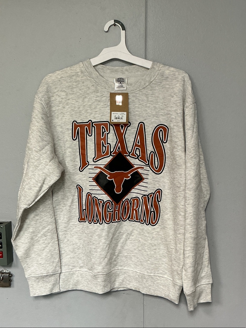 Rivalry Threads Texas Longhorns Crewneck Sweatshirt - Gray
